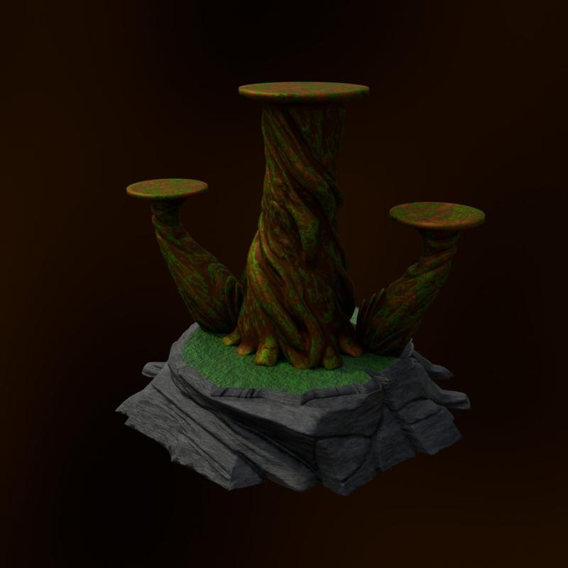 Fantasy pedestal