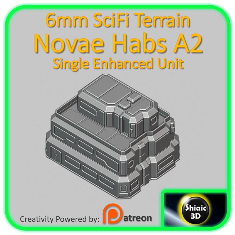 6mm SciFi Building - Novae Habs A2