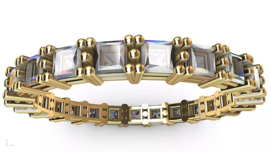 princess cut eternity ring stl verified
