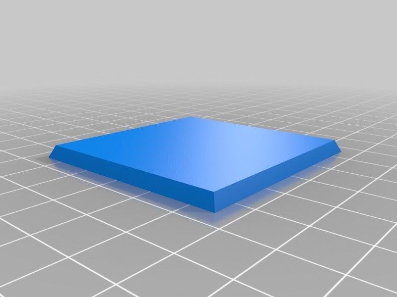 2 inch square base with magnet slot