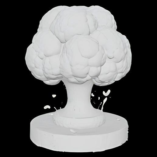 Mushroom Cloud Explosion Diorama
