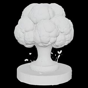 Mushroom Cloud Explosion Diorama