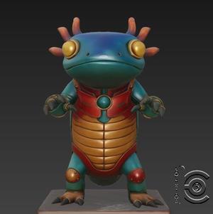 Axolotl Warrior - The Armored Amphibian