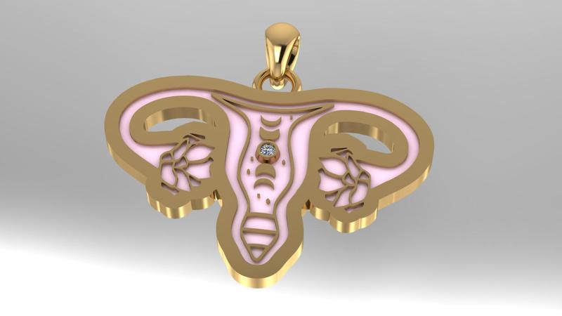 Flowered spiritual Uterus Women's rights