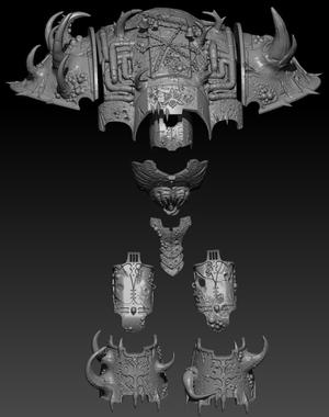 Horny armour pack for a smelly knight