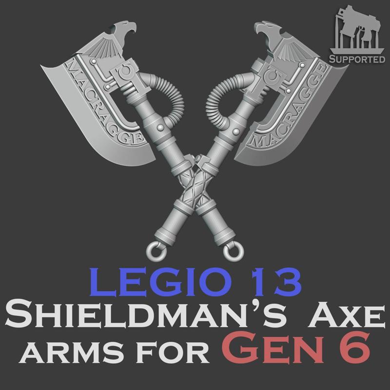 Gen 6 Legio 13 Shieldman's axe arms