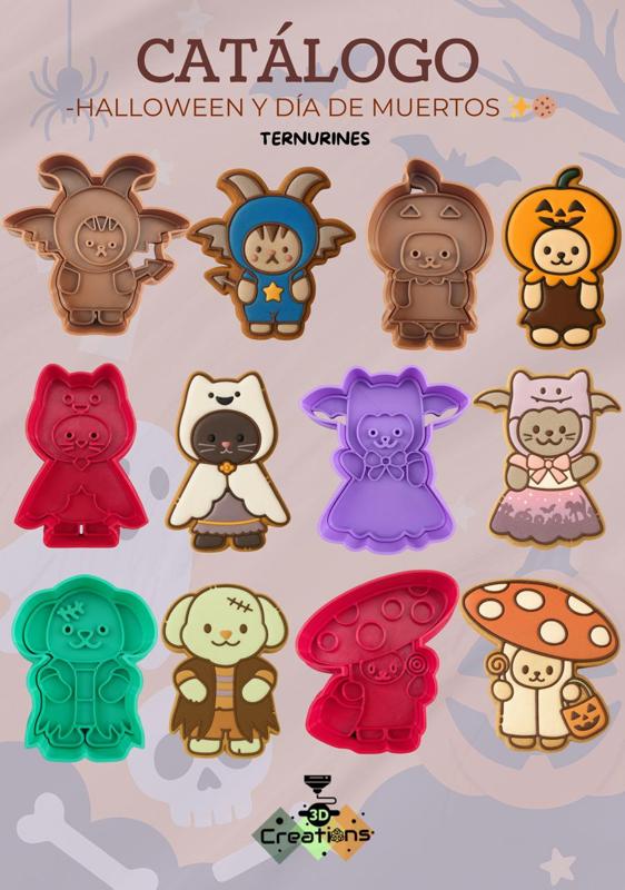 Halloween cookie cutters - Ternurines pack 1