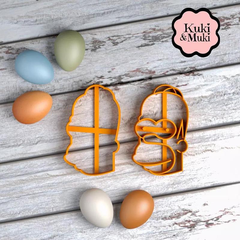 Homer Simpson Cookie and Fondant Cutter Set