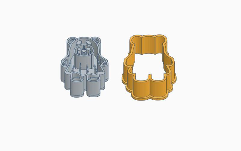 🎃 Halloween Bear Cookie Cutter (Style 2)