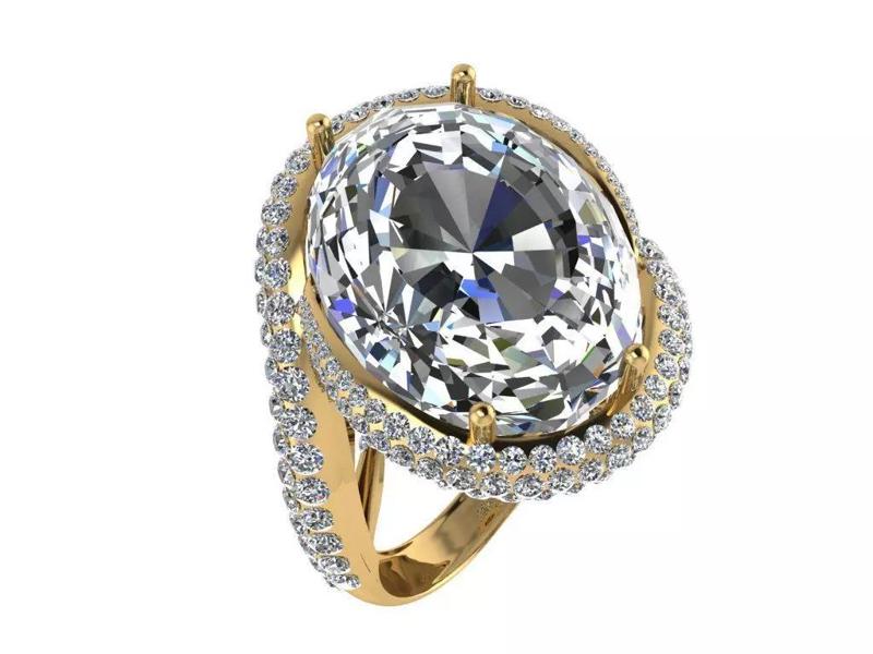 Ring385 oval cut diamond ring