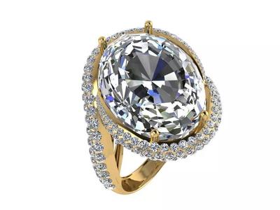 Ring385 oval cut diamond ring