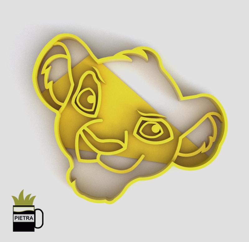 SIMBA FONDANT COOKIE CUTTER MOULD
