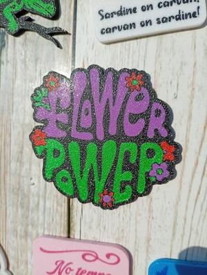 🌸✌️ Flower Power Magnet – Retro Hippie 70s Style ✌️🌸