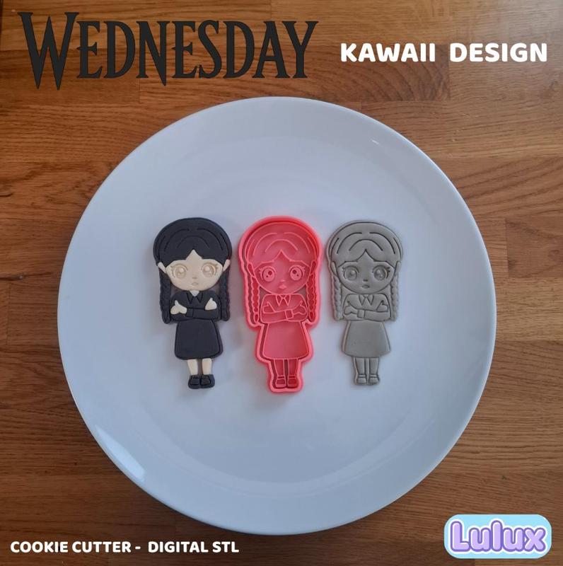 🖤Wednesday Kawaii Cookie Cutter