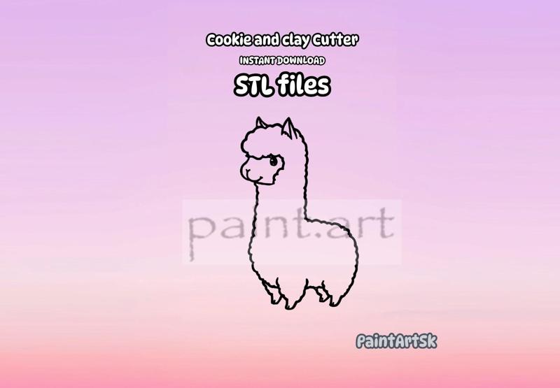 Llama Cookie Cutter, Alpaca Cookie cutter, Cookie cutter, Animal cookie cutter, Cutter, Shape, Alpaca, lama, Llama, fluffy lama, Animal, Llama shape