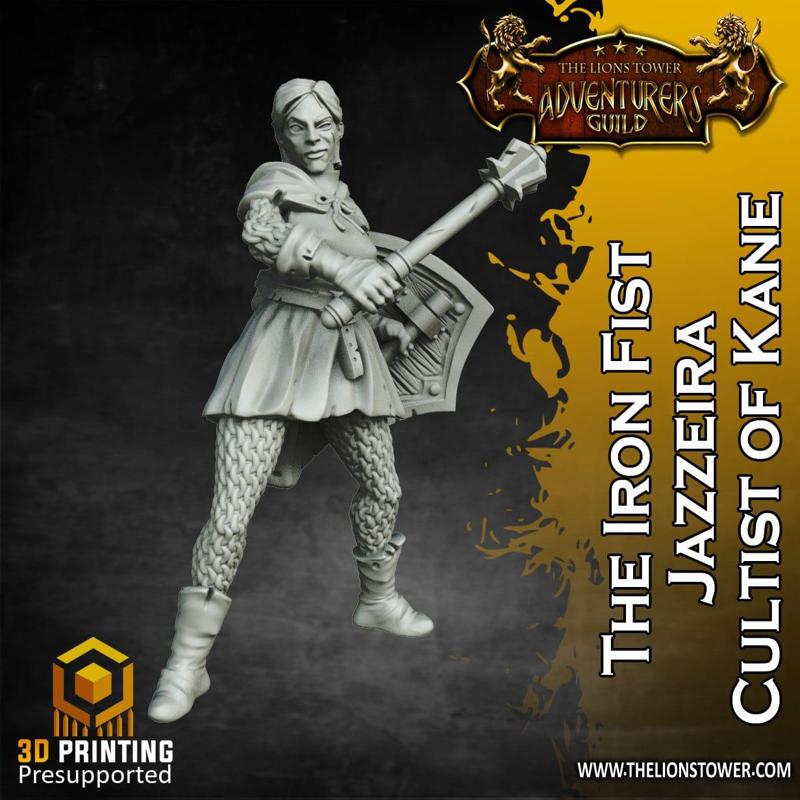 The Iron Fist, Jazzeira - Cultist of Kane (32mm scale, Pre-supported miniature)
