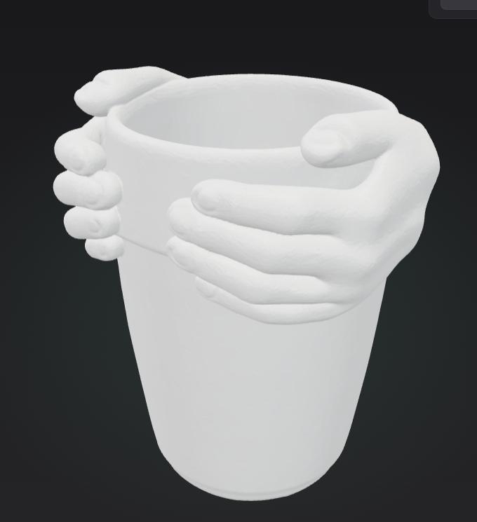 vase vase minimalist hands