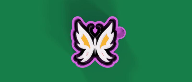 Butterfly mold for silicone casting