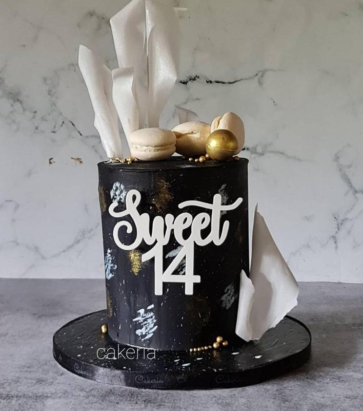 cake topper - Sweet 14