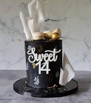 cake topper - Sweet 14