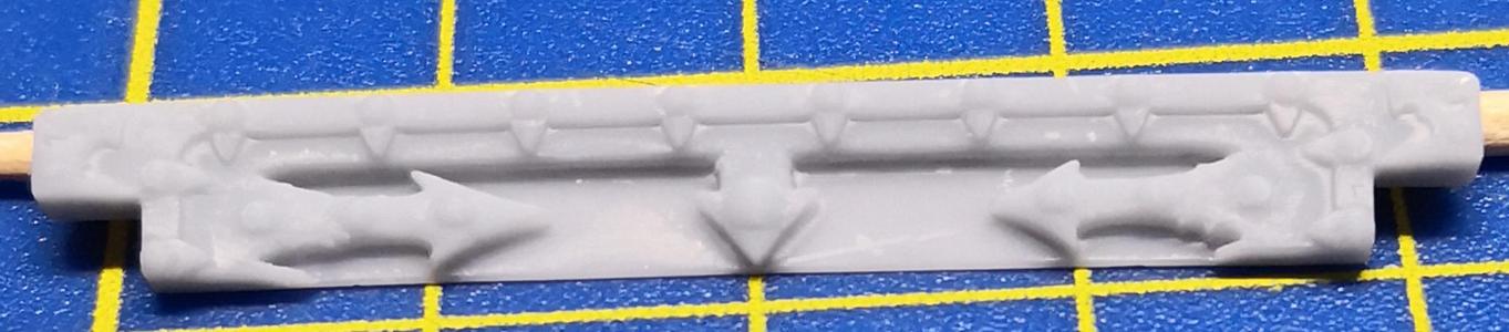 Chaos space marines Rhino front panel trims / decorations (Type B)
