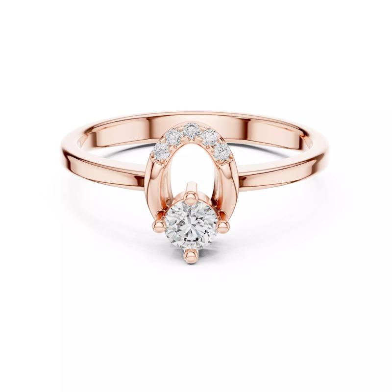 Round Diamond Oval Shape Engagement Ring 3DM STL Video