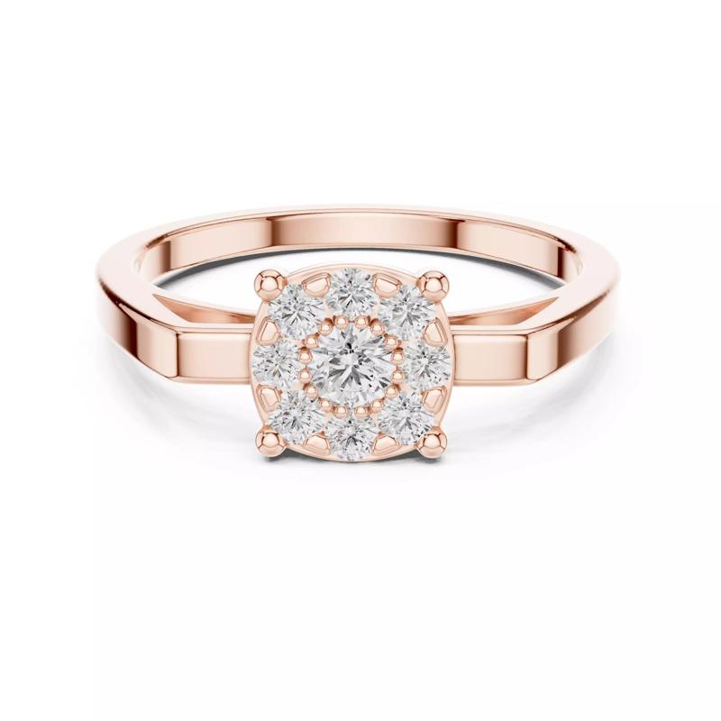 Round Diamond Tiny Dainty Engagement Wedding Ring 3DM STL Video