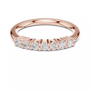 Round Cut Diamond Half Eternity Wedding Band 3DM STL Video