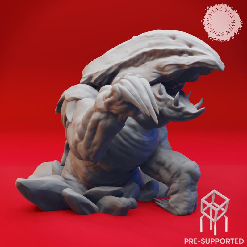 Bursting Bulette - Tabletop Miniature (Pre-Supported)