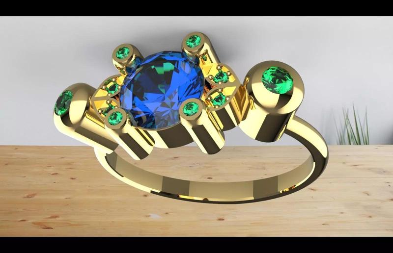 rounded stone uniq women rare desing