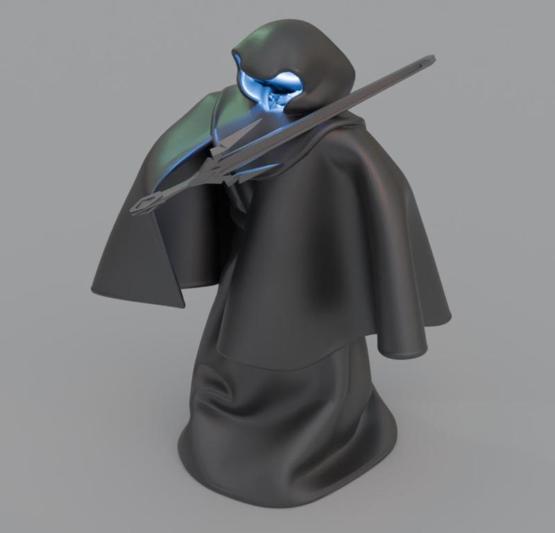 Empty cloak with sword