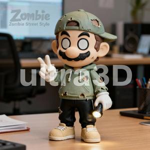 Zombie Mario Street Style Figure