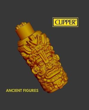 CLIPPER LIGHTER CASE AZTEC TOTEM - ANCIENT SERIES FIGURE