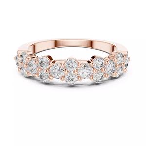 Round Cut Cluster Diamond Engagement Wedding Band 3DM STL Video