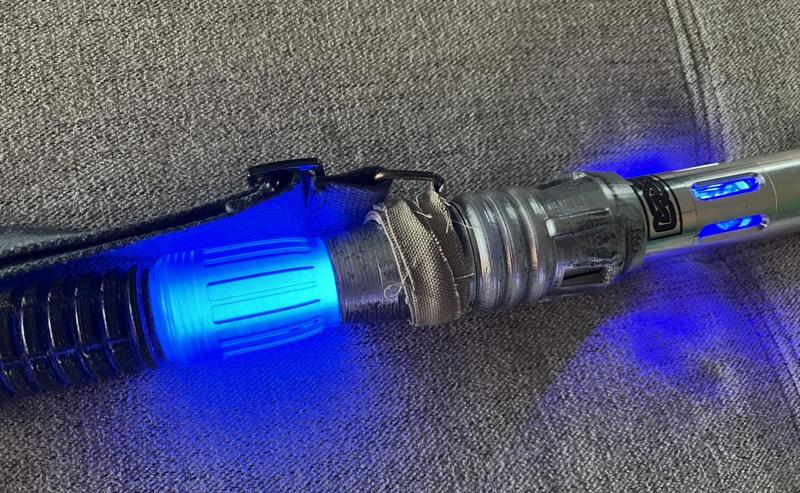 LIGHTSABER SCABBARD REY SKYWALKER STAFF - THE CUSTOM SABER SHOP MODULAR HILT SYSTEM