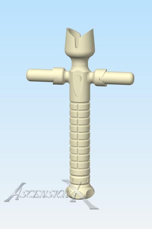 Crossguard Lightsaber Hilt – Iconic Sci-Fi Prop (Fan Art, Printable)