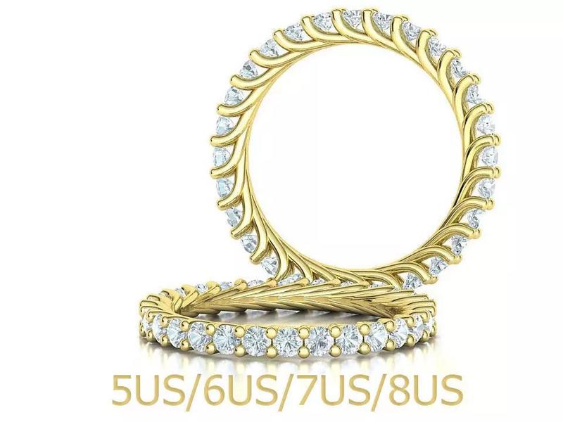 Bespoke Full Eternity Diamond Ring 3dmodel