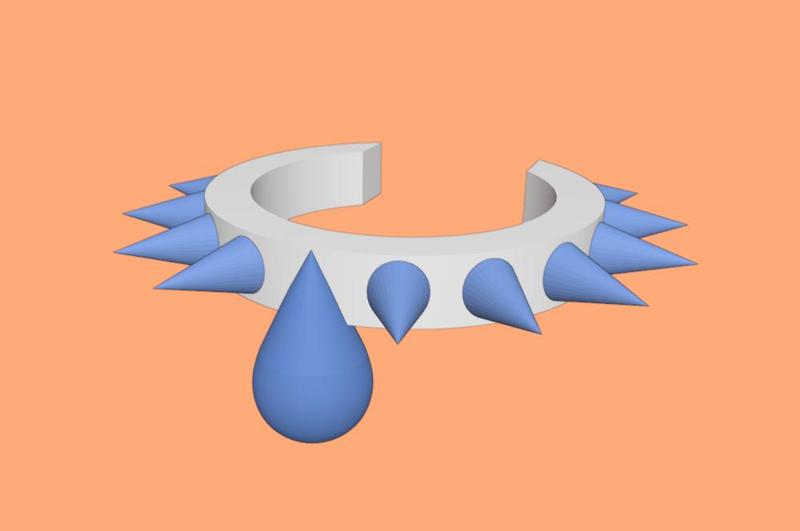 Necklace 3 - drop of water pendant for LPS