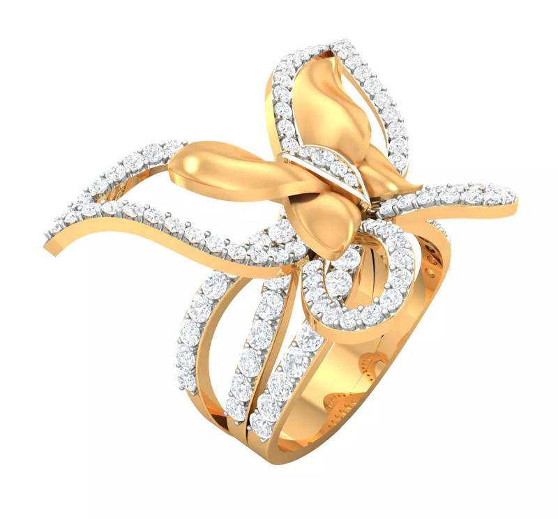 butterfly ladies ring