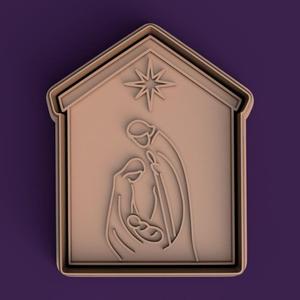 christmas cookie cutter - manger - nativity scene