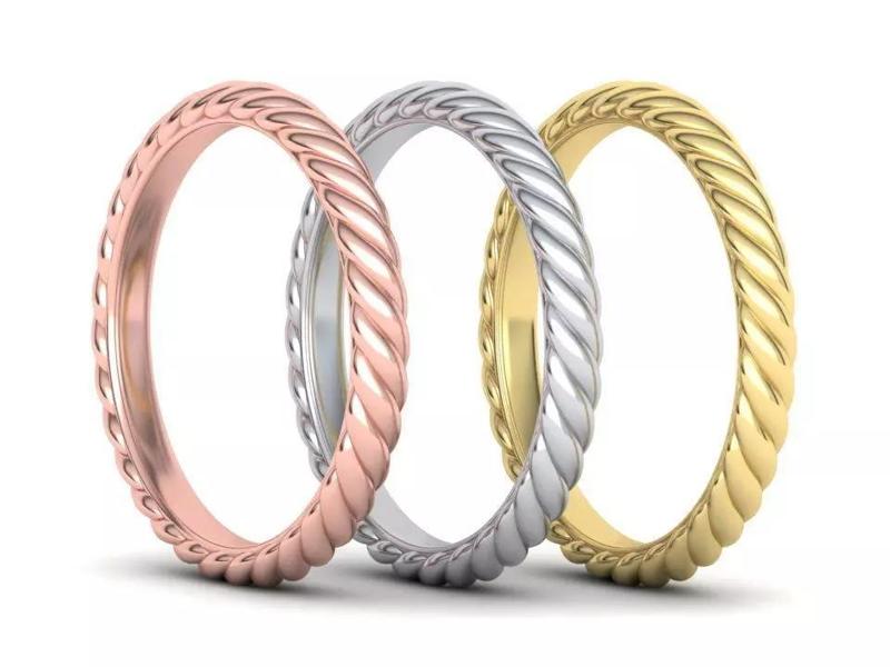 Braided Rope Band ring 3dmodel
