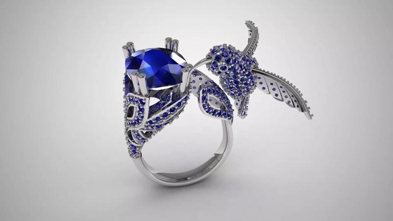 Bird Ring for Women Wedding Party Cocktail Animals Jewelry