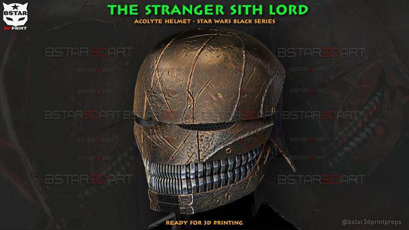 The Stranger Sith Lord High Quality Helmet - The Acolyte Helmet - Star wars  black series cosplay