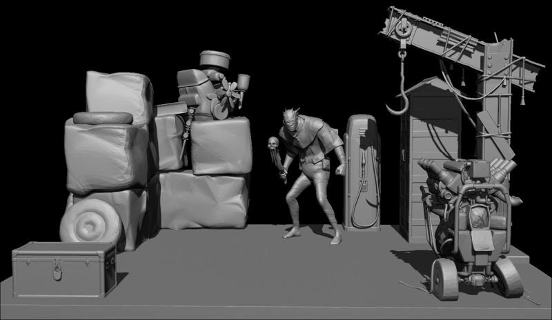 The Wraith, Azarov Chapter Diorama Pack From Dead By Daylight