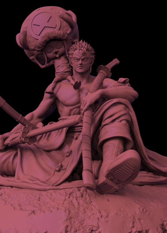 ZORO AND CHOPPER ONE PIECE