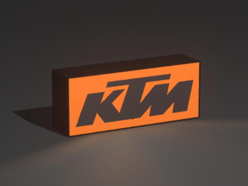 KTM Lightbox lamp