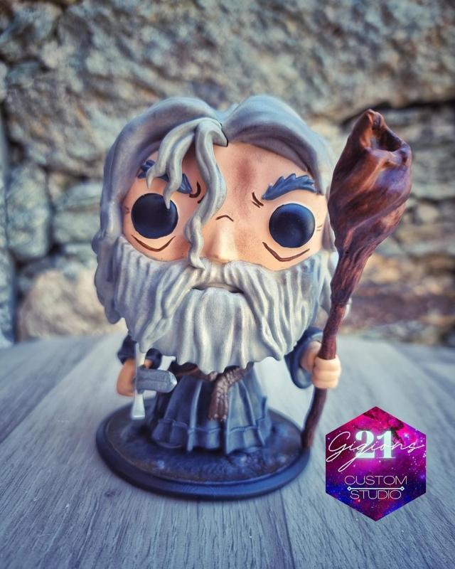 Funko Pop custom Gandalf the grey