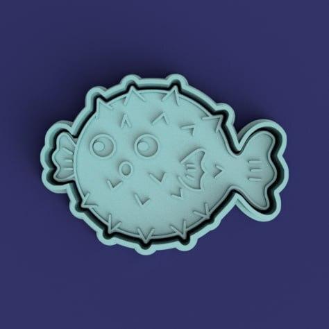 puffer fish cutter + stamp / puffer fish cutter + stamp