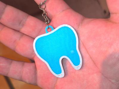 NFC Tooth Keychain for Halloween - Dentist