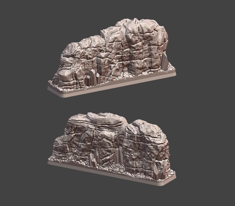 Shroudfall Terrain - Rock Walls
